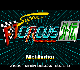 Super F1 Circus Gaiden (Japan) Title Screen